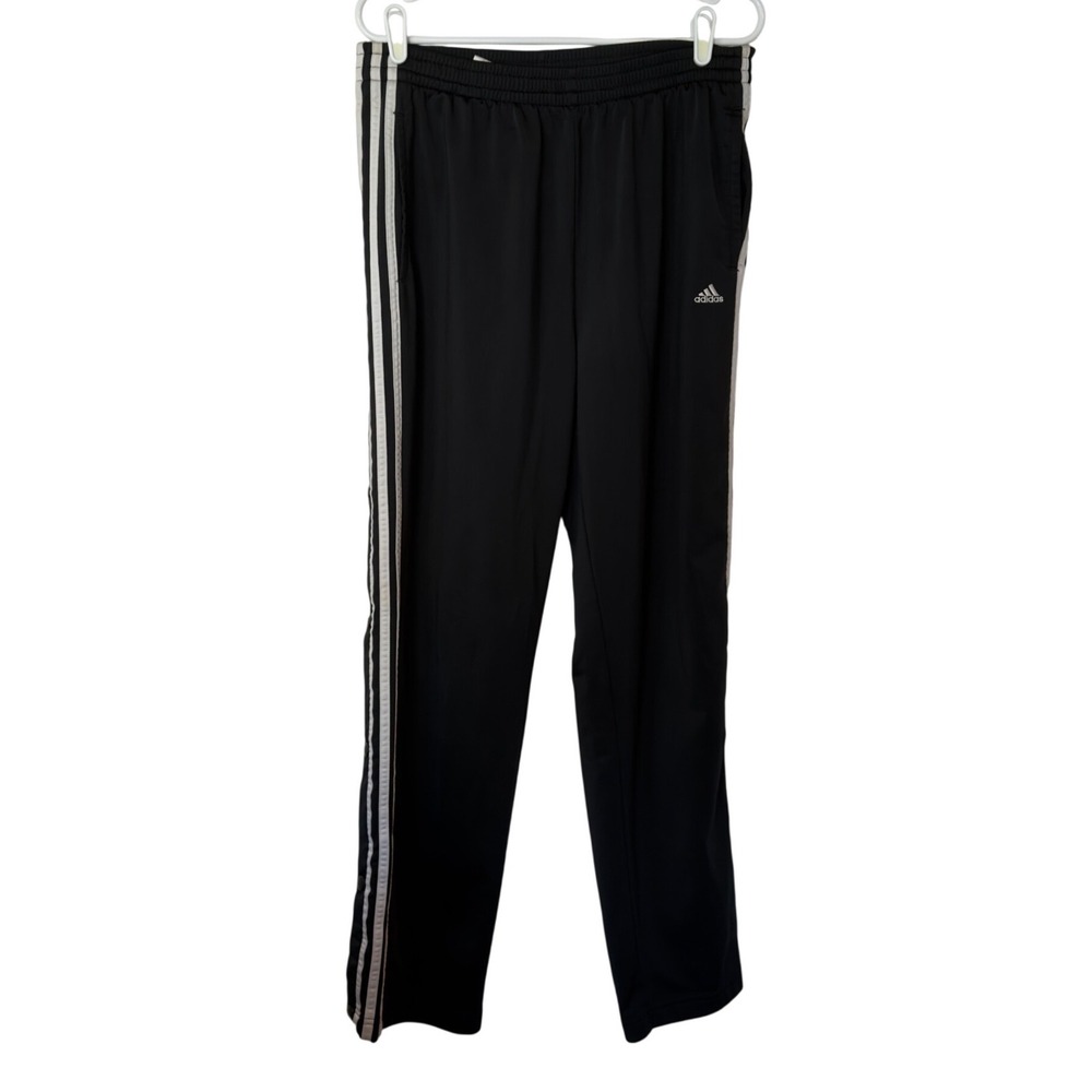 Adidas Vintage Y2K Tear Away Breakaway Side Snap Track Pants Size M 3 Stripe